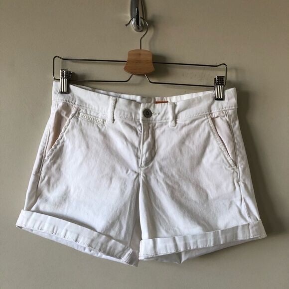 ANTHRO Pilcro & Letterpress White Hyphen Shorts - Picture 2 of 8